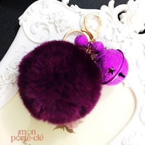 Porte-Clé Pompon, touche décorative pour vos clés