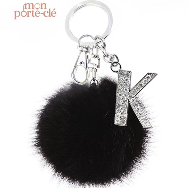 Porte-clé pompon personnalisé élégant et tendance
