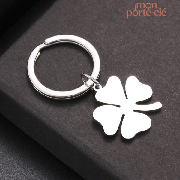 Porte-clé porte bonheur homme en métal élégant