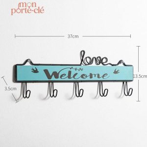 Porte-Clé mural avec crochets décoratifs