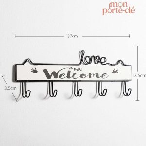 Porte-Clé mural style rétro pour entrée