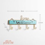 Porte-Clé mural avec finition vintage chic