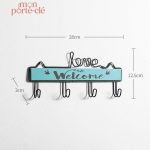 Porte-Clé mural accueillant pour clés