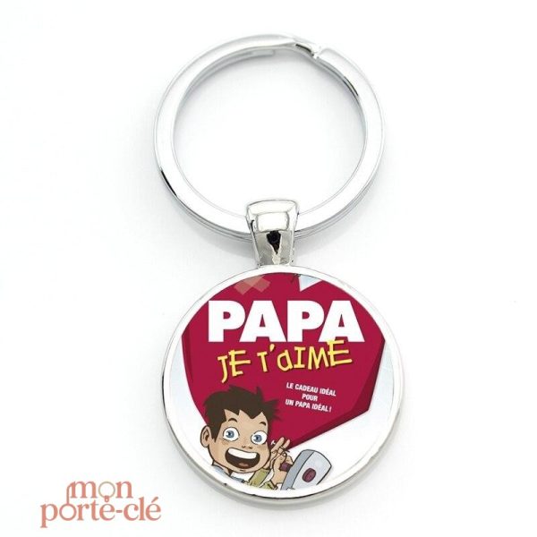 Porte-clé Fête des Pères Le Cabochon