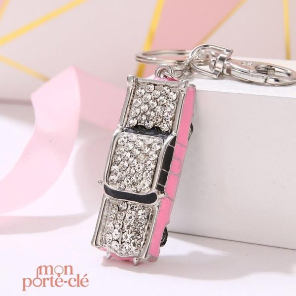 Porte-clé voiture La Jolie Rose design élégant