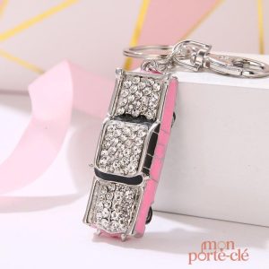 Accessoire voiture porte-clé style féminin