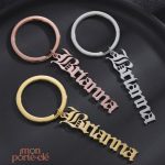 Porte-Clé Prénom avec accroche, pratique et stylé