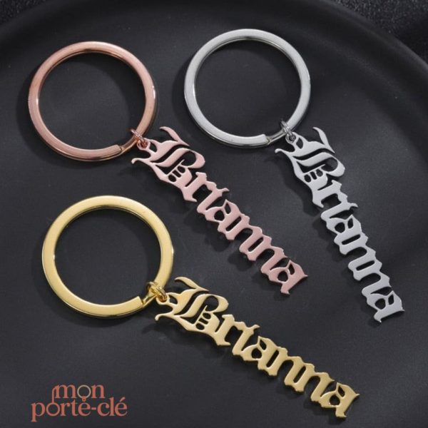 Porte-Clé Prénom avec accroche, pratique et stylé