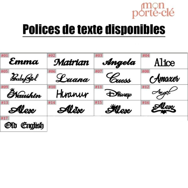 Porte-Clé Prénom coloré, accessoire tendance et fun