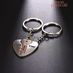 Porte-clé couple original, cadeau idéal pour lui et elle