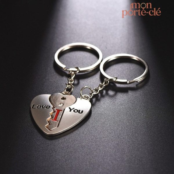 Porte-clé couple original, cadeau idéal pour lui et elle