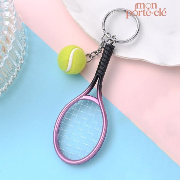 Porte-clé en raquette de tennis, parfait cadeau sportif