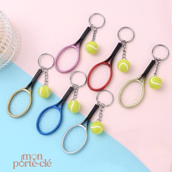 Accessoire porte-clé en raquette, pour les joueurs de tennis