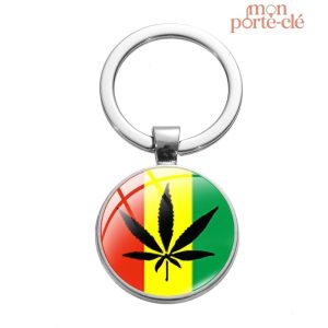 Porte-clé inspiré de la culture rasta