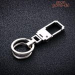 Porte-clé en acier personnalisé pour homme