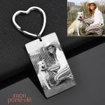 Porte-clé unique avec design rectangulaire