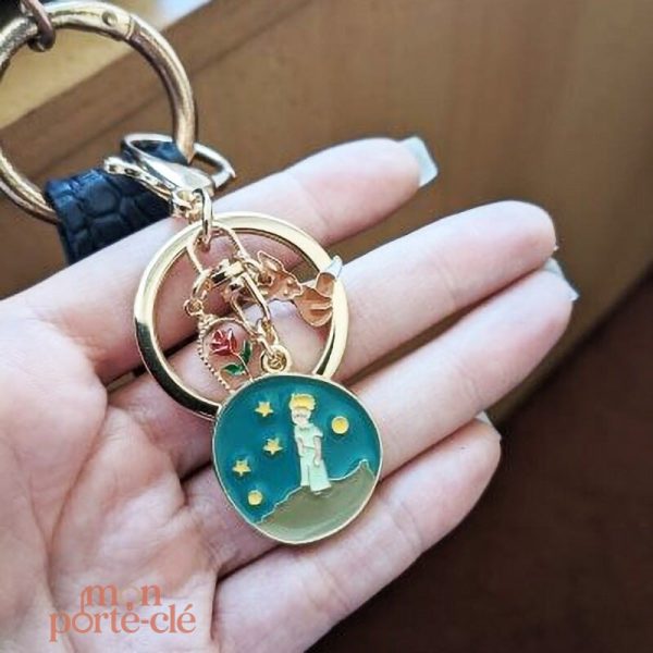 Porte-clé motif renard, style Petit Prince