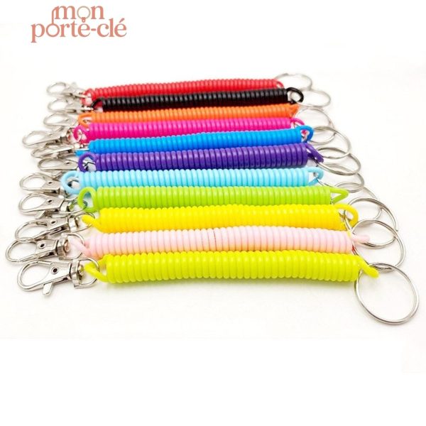 Porte-Clé Ressort Adaptable pour Clés