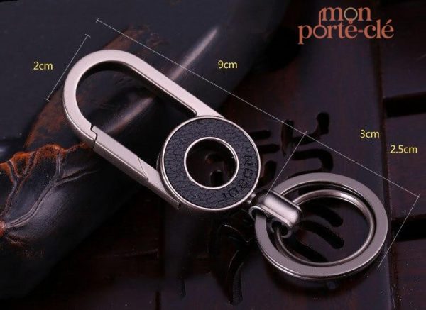 Porte-clé robuste en acier inoxydable