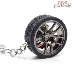Porte-clé voiture en forme de roue