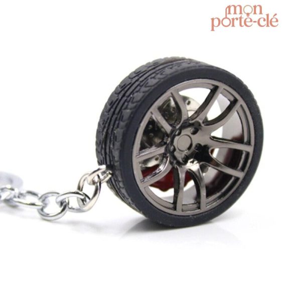 Porte-clé voiture en forme de roue