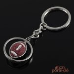 Porte-Clé Rugby en métal pour les passionnés de sport