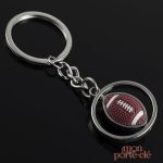 Porte-Clé en forme de ballon de rugby, pratique et stylé