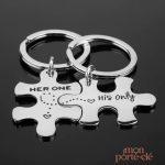 Porte-clé Saint Valentin pour couple