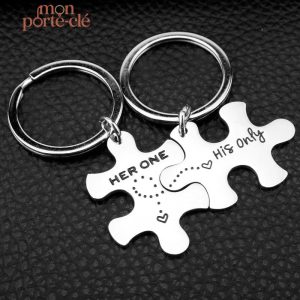Porte-clé romantique pour les amoureux