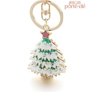 Porte-clé décoratif en forme de sapin de Noël