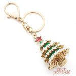 Accessoire porte-clé unique sapin de Noël