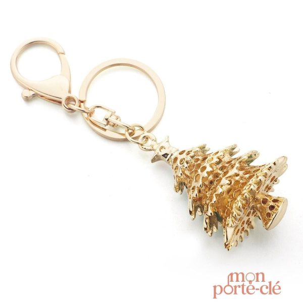 Porte-clé festif sapin de Noël coloré et amusant