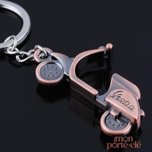 Porte-clé Moto Vespa, accessoire pour passionnés de scooters