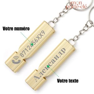 Porte-clé siffleur original pour tous les styles