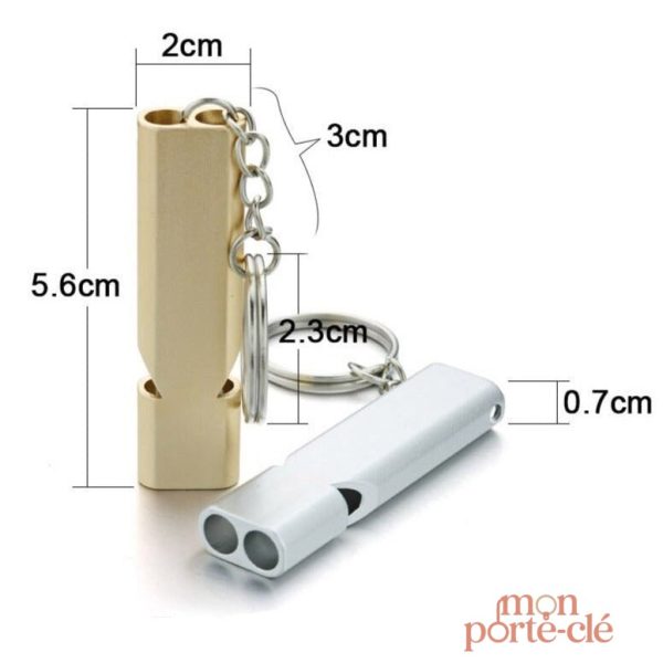 Porte-clé siffleur, un accessoire de mode personnalisé