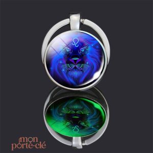 Accessoire porte-clé représentant le lion, symbole astrologique