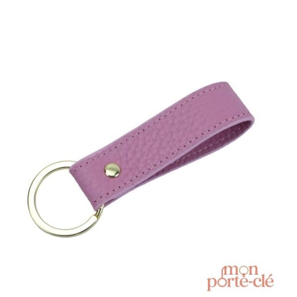 Porte-clé en simili cuir avec finition soignée