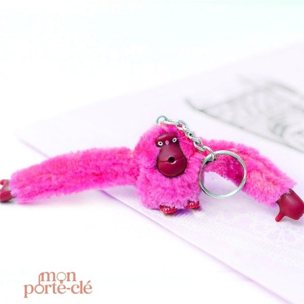 Singe kawaii en porte-clé, accessoire tendance et mignon