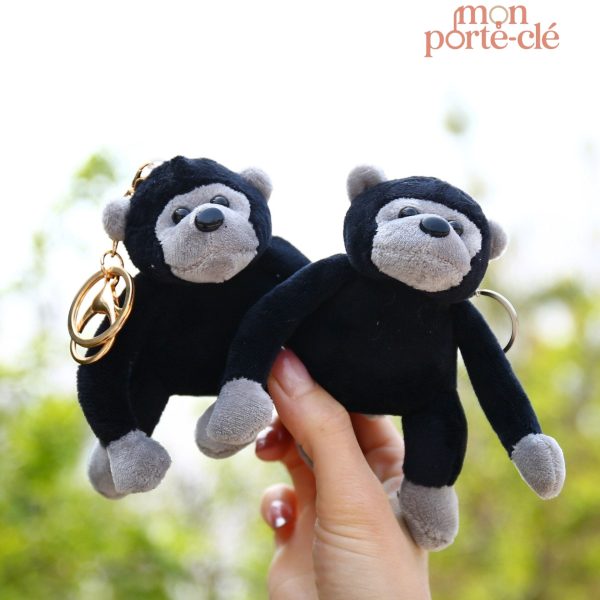 Porte-clé peluche, adorable singe à emporter partout