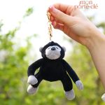Porte-clé en peluche, singe câlin et sympathique