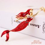 Porte-clé unique en forme de sirène