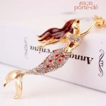 Porte-clé design mer et sirène