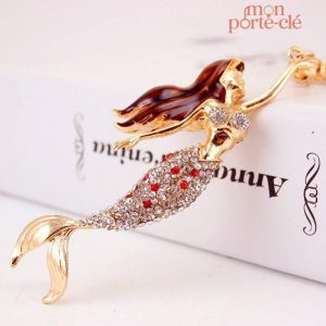Porte-clé design mer et sirène