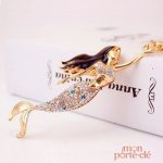 Porte-clé tendance avec motif sirène
