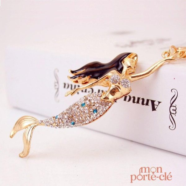 Porte-clé tendance avec motif sirène