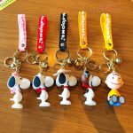 Porte-Clé Snoopy Chien en métal avec design amusant