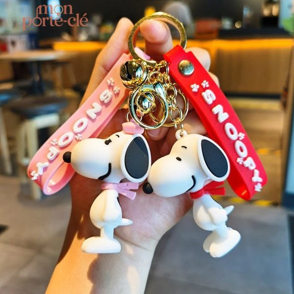 Porte-Clé Snoopy avec illustration emblématique de personnage de chien