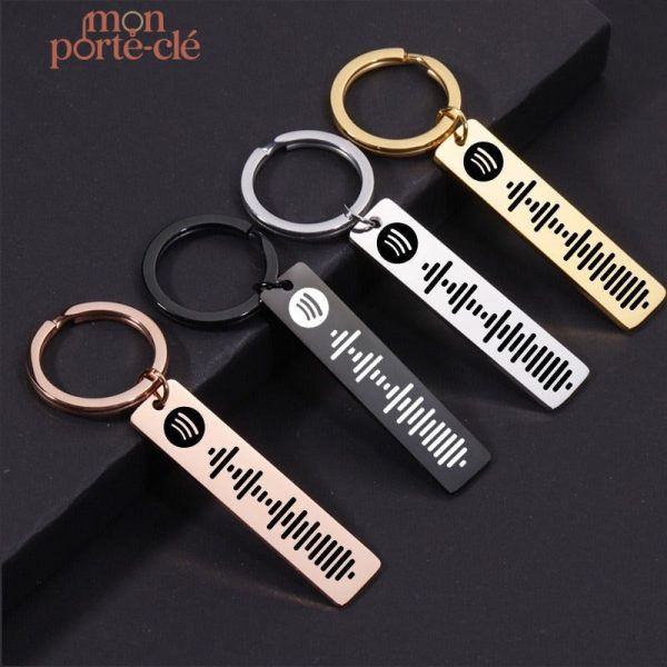 Porte-Clé Spotify personnalisé