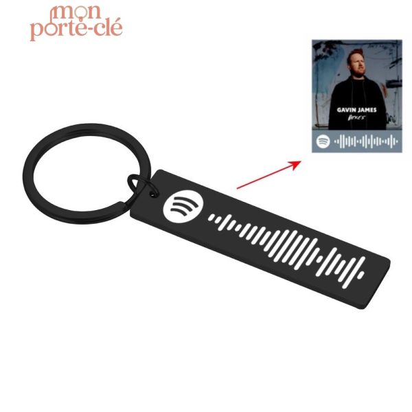 Porte-Clé Spotify pour cadeaux originaux