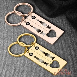 Porte-Clé Spotify Couple personnalisé